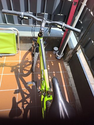 Bicicleta WRC niño, verde, frenos de disco