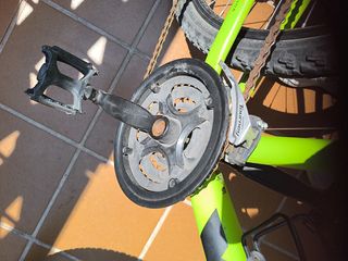 Bicicleta WRC niño, verde, frenos de disco