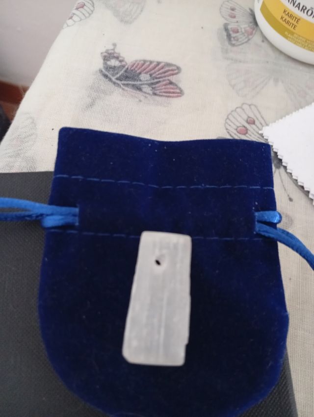 Colgante Selenita - Piedra Pulida