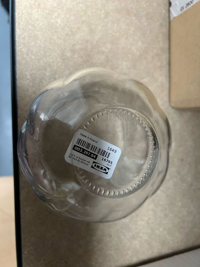 3 vasi in vetro IKEA 8 cm (VILJESTARK)