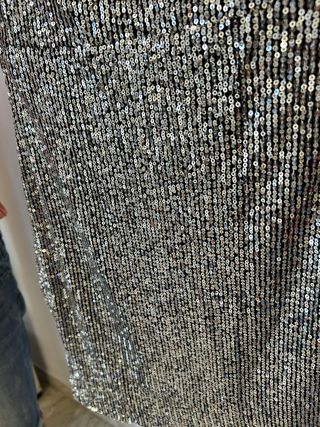 Miniabito argento, Vicbee, paillettes