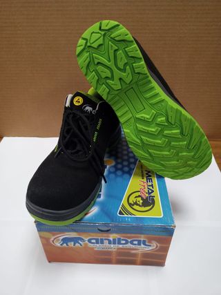 Zapatos seguridad Aníbal S3 - negros y verdes