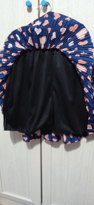 Falda plisada corazones talla S