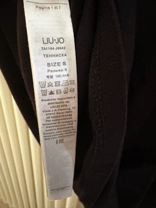 Vestito Liu Jo nero con dettagli oro