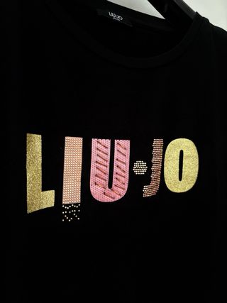 Vestito Liu Jo nero con dettagli oro