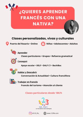 Clase de francés personalizadas, vivas, culturales