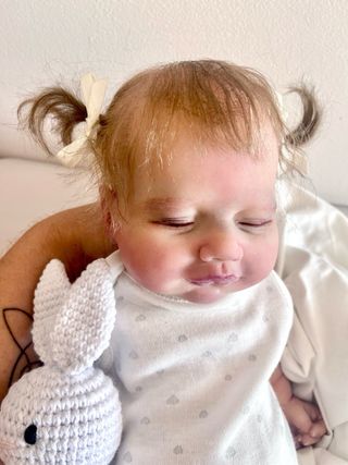 Reborn de silicona con pelo injertado