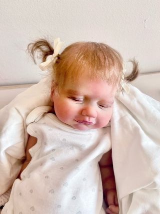 Reborn de silicona con pelo injertado