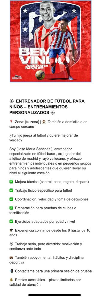 entrenamiento personal para futbol