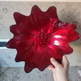 Ciotola rossa vetro