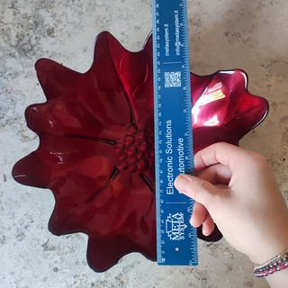 Ciotola rossa vetro