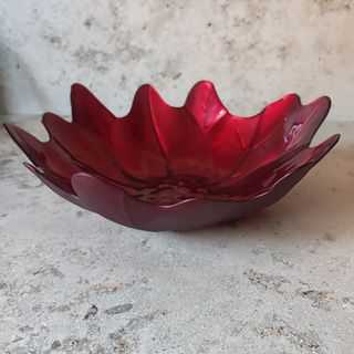 Ciotola rossa vetro