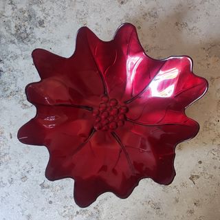 Ciotola rossa vetro
