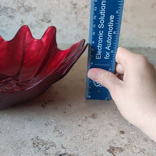 Ciotola rossa vetro