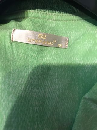 Traje chaqueta falda verde Stefano