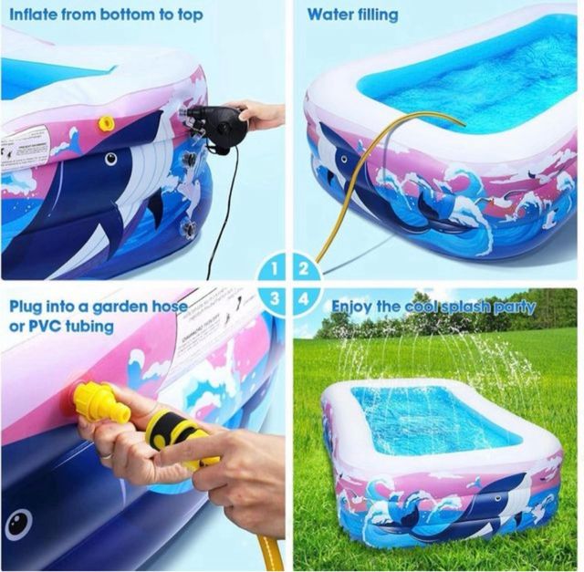 Piscina infantil inflable - 2 niños