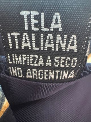 Corbata seda azul dorada italiana