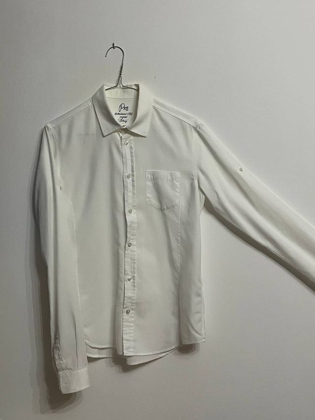 Camicia bianca P&M 12 anni (152 cm) in cotone-lino