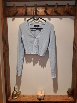 Cárdigan Bershka azul