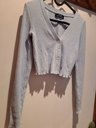 Cárdigan Bershka azul