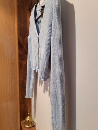 Cárdigan Bershka azul