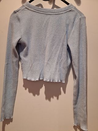 Cárdigan Bershka azul