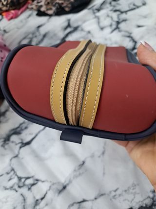 Pochette unisex blu e rossa