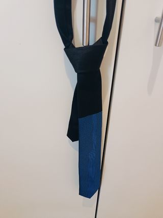 Corbata negra y azul - Elegante