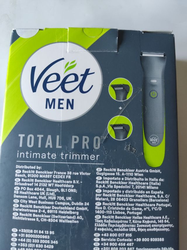 Recortadora Veet Total Pro íntima