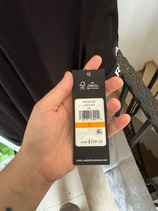 Vestido Karl Lagerfeld negro