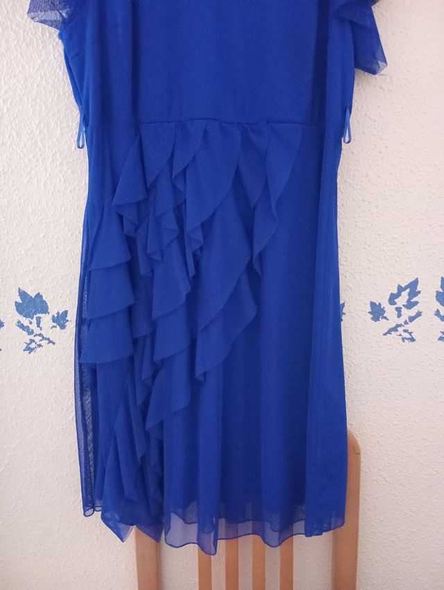 Vestido azulpara boda. Talla 46. ÚLTIMO PRECIO