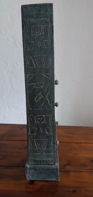 Mobiletto Obelisco Legno Verde