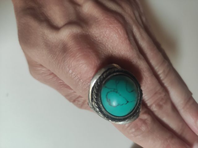 Anillo turquesa plata
