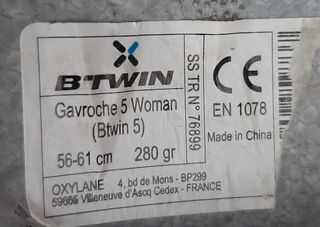 Casco bici Btwin blanco