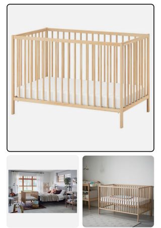 Cuna bebé IKEA Sniglar -madera haya- 60x120cm