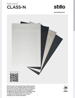 Plato ducha Stillo Class-N blanco