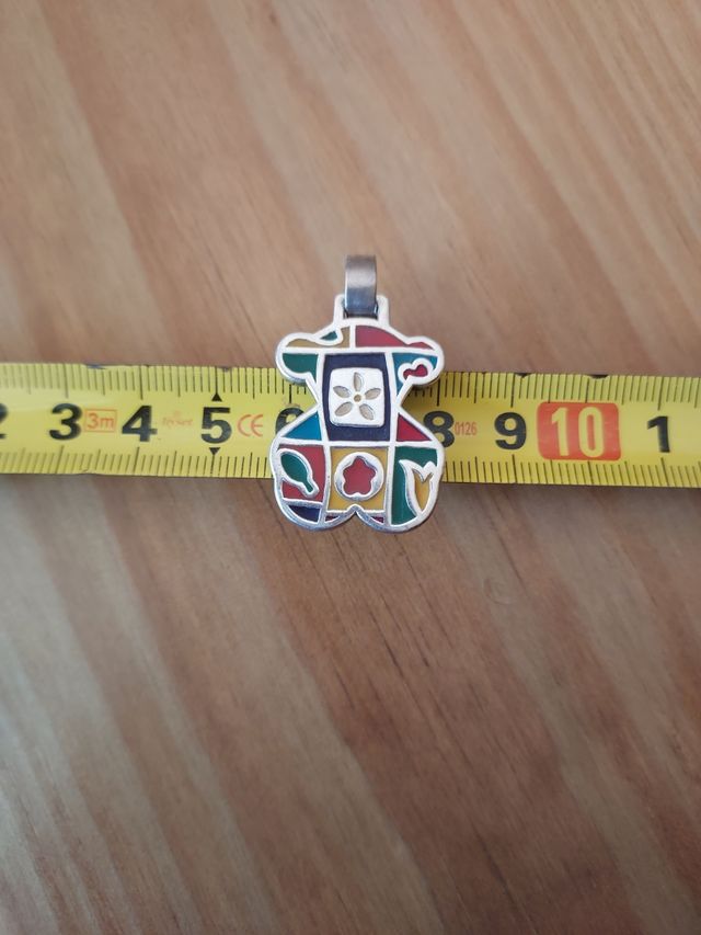 Colgante Tous oso multicolor plata
