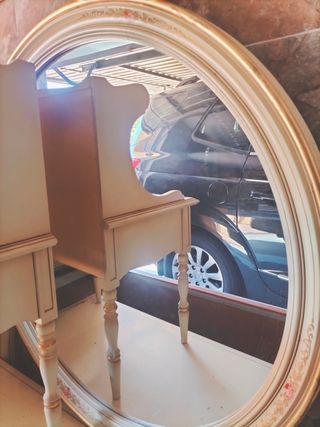 Conjunto dormitorio vintage pintado a mano