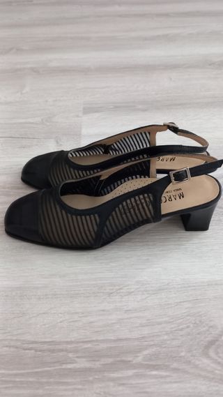 Sandali neri Marco Tozzi Made in Italy