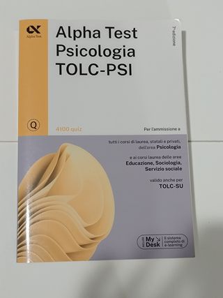 Libro Alpha Test Psicologia TOLC-PSI 4100 Quiz