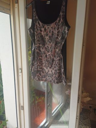 Top lentejuelas multicolor