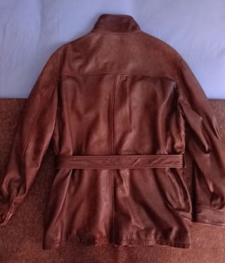 Chaqueta cuero Massimo Dutti vintage