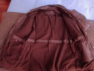 Chaqueta cuero Massimo Dutti vintage