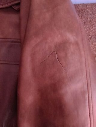 Chaqueta cuero Massimo Dutti vintage