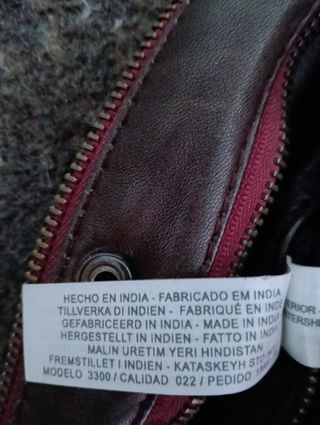 Chaqueta cuero Massimo Dutti vintage