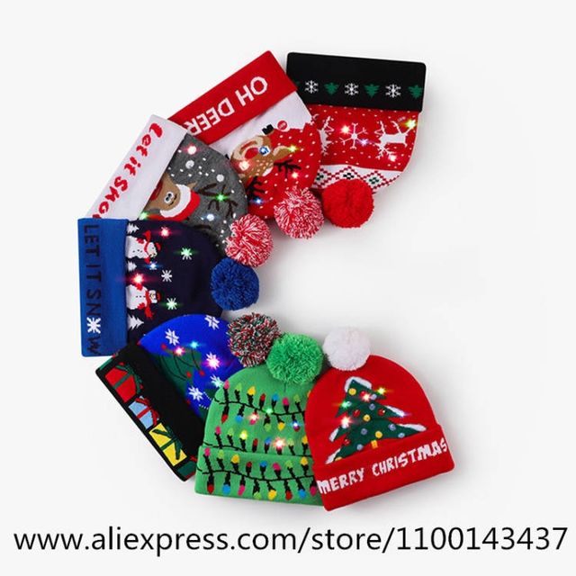 Gorros Navidad LED - ¡2uds!