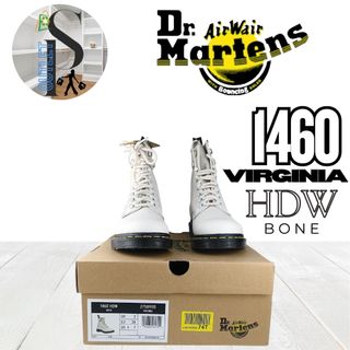 Botas Dr Martens 1460 Virginia Hdw Bone talla 38