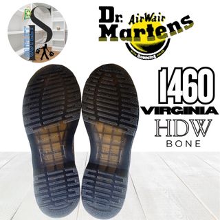 Botas Dr Martens 1460 Virginia Hdw Bone talla 38
