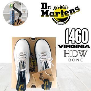 Botas Dr Martens 1460 Virginia Hdw Bone talla 38