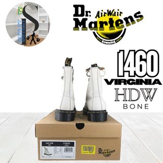 Botas Dr Martens 1460 Virginia Hdw Bone talla 38
